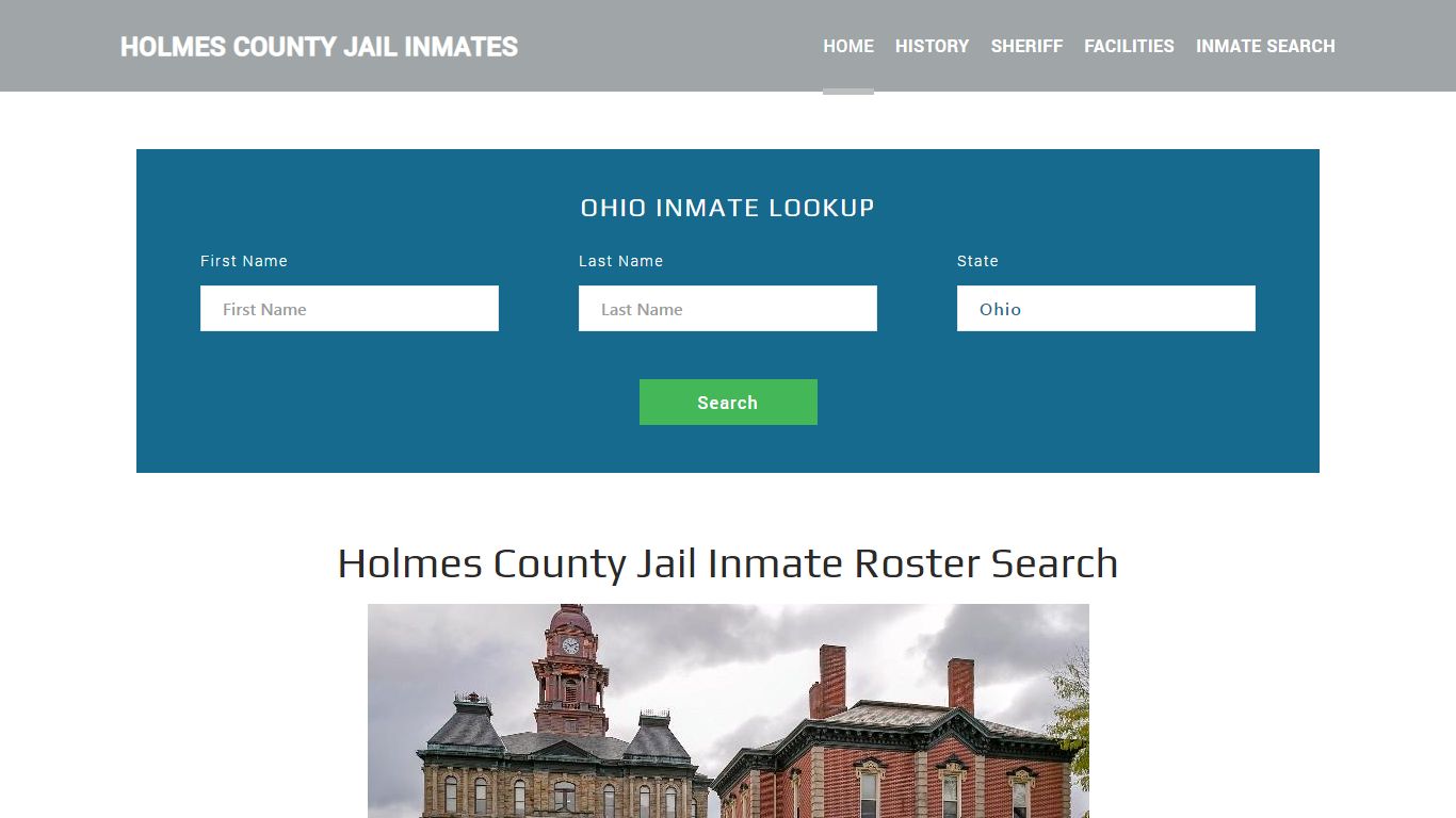 Holmes County Jail Inmate Roster Lookup, Holmesville, OH